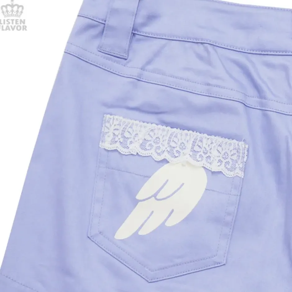 Bottoms>LISTEN FLAVOR Angelic Lace-up Ribbon Shorts