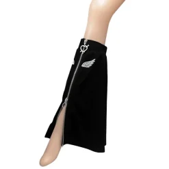 LISTEN FLAVOR Angel's Wing Heart Zip Leg Covers Discount