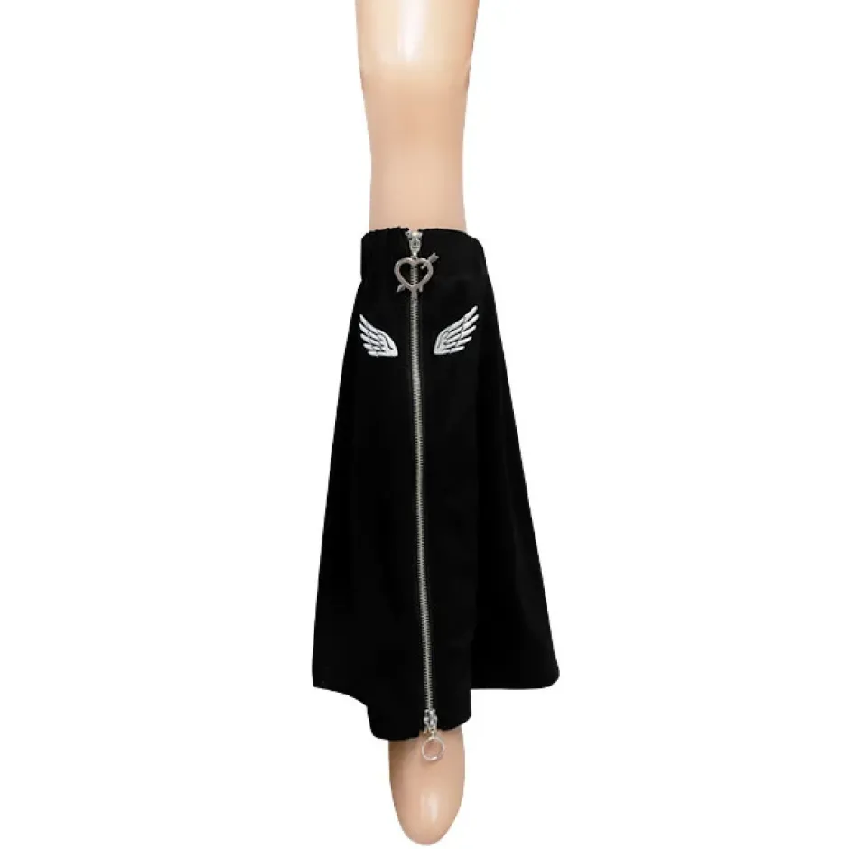 LISTEN FLAVOR Angel's Wing Heart Zip Leg Covers Discount
