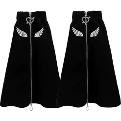 LISTEN FLAVOR Angel's Wing Heart Zip Leg Covers Discount