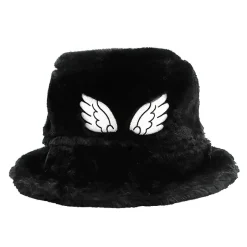 LISTEN FLAVOR Angel Wings Fur Bucket Hat Hot