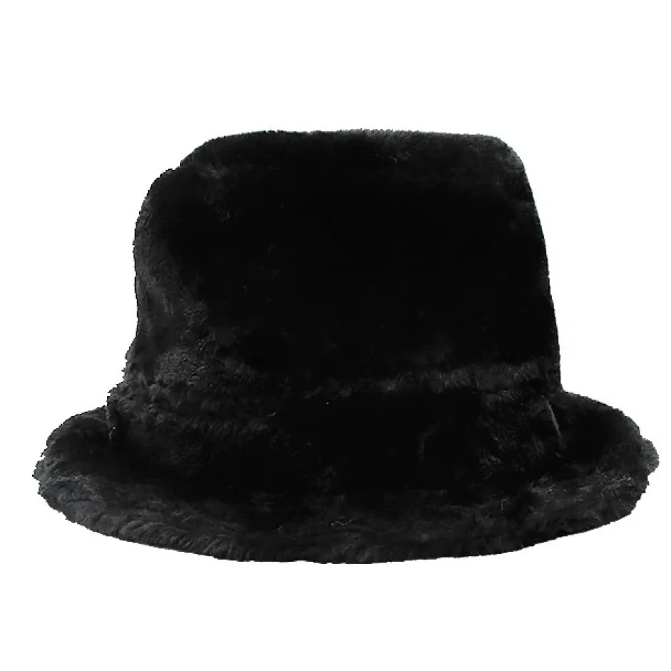 LISTEN FLAVOR Angel Wings Fur Bucket Hat Hot