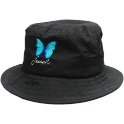 LISTEN FLAVOR 2021 Anniversary Collection Morpho Embroidered Black Bucket Hat Outlet