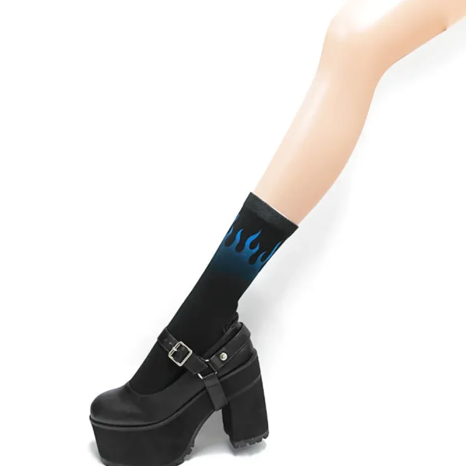 LISTEN FLAVOR 2021 Anniversary Collection Blue Fire Socks Best