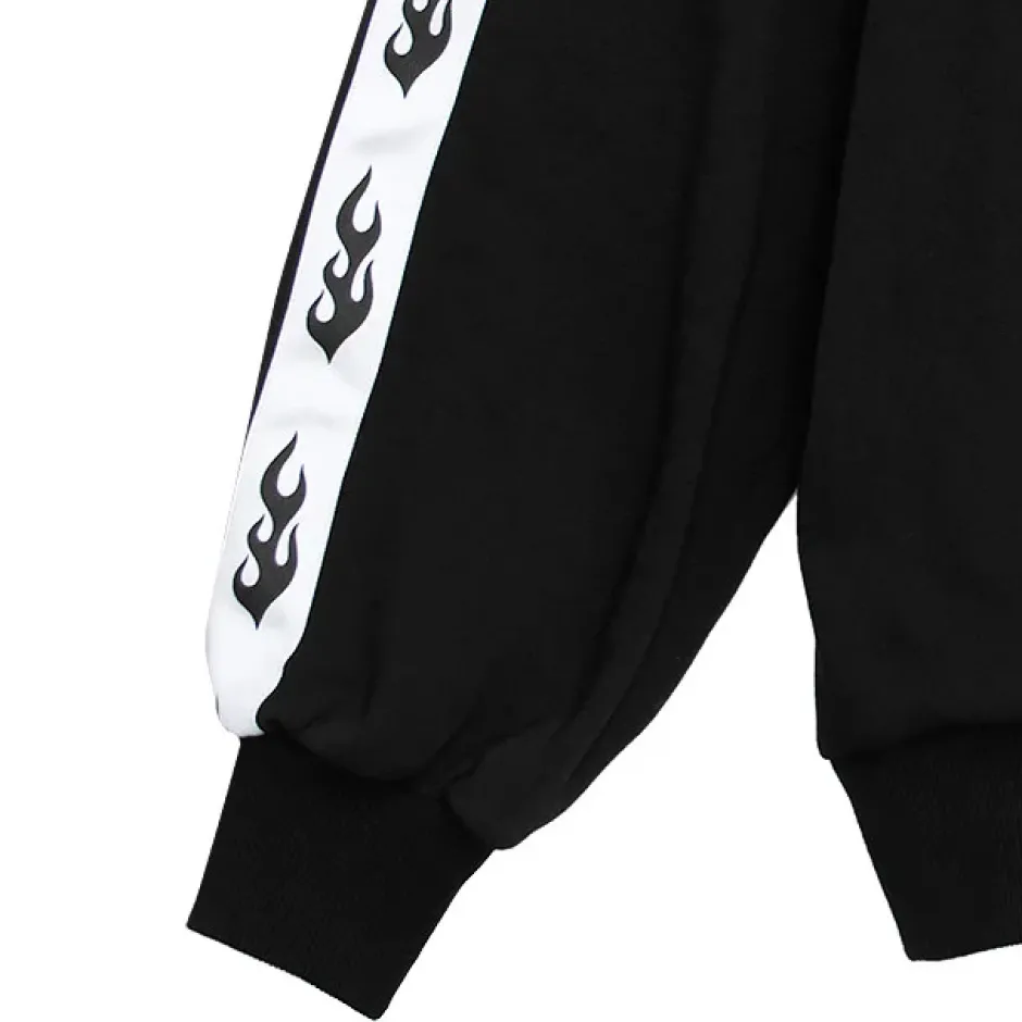 LISTEN FLAVOR Arcade Game Sleeve Line Hoodie Black