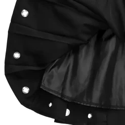 LISTEN FLAVOR Asymmetrical Cutout Pleated Skirt Outlet