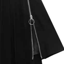 LISTEN FLAVOR Asymmetrical Pleated Skirt Hot