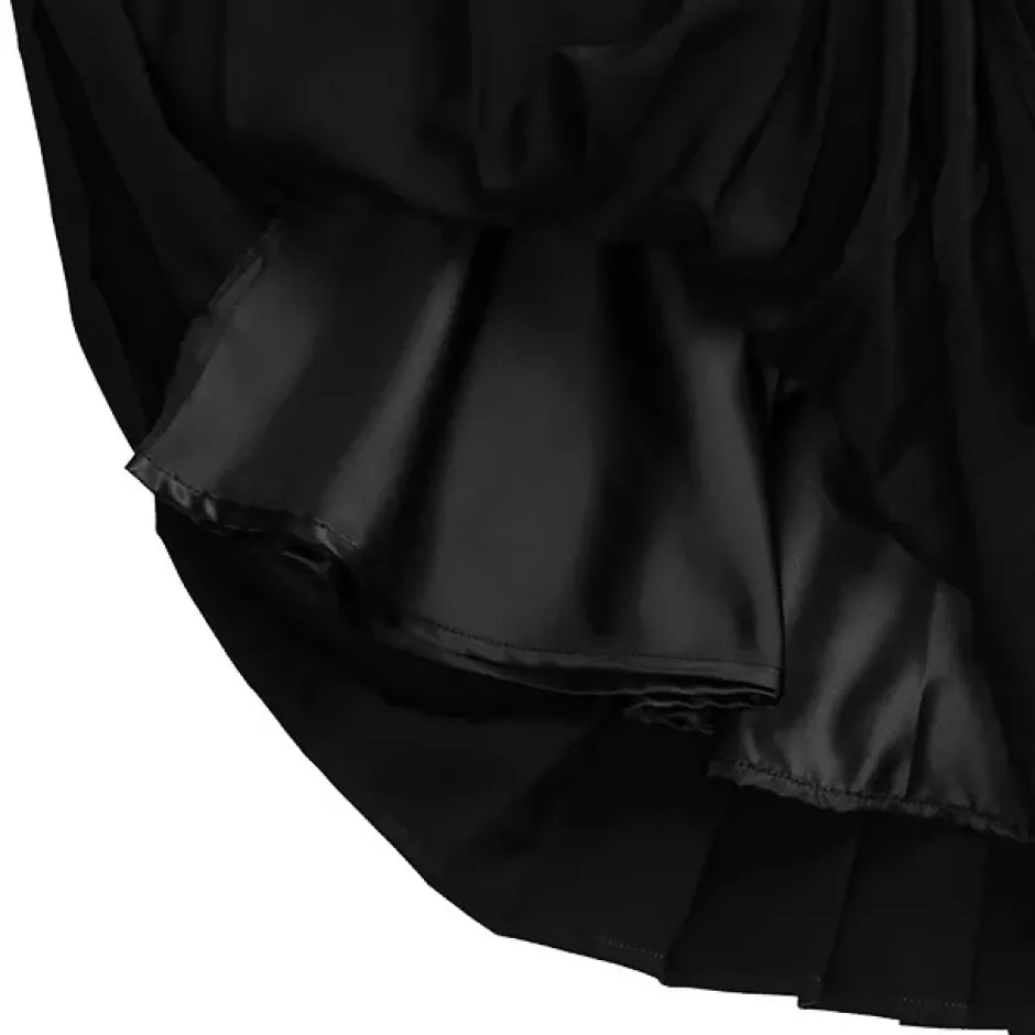 Bottoms>LISTEN FLAVOR Barbed Wire Chain Pleated Skirt