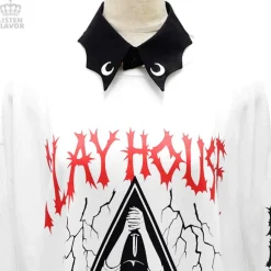 LISTEN FLAVOR Bat-Shaped Gothic Collar Hot