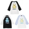 Tops>LISTEN FLAVOR 8-Bit Bear Raglan Top