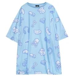 LISTEN FLAVOR 8bit Full Graphic Big T-Shirt Clearance
