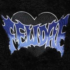 LISTEN FLAVOR Black Cat Ear Cat Paw Boa Blouson Outlet
