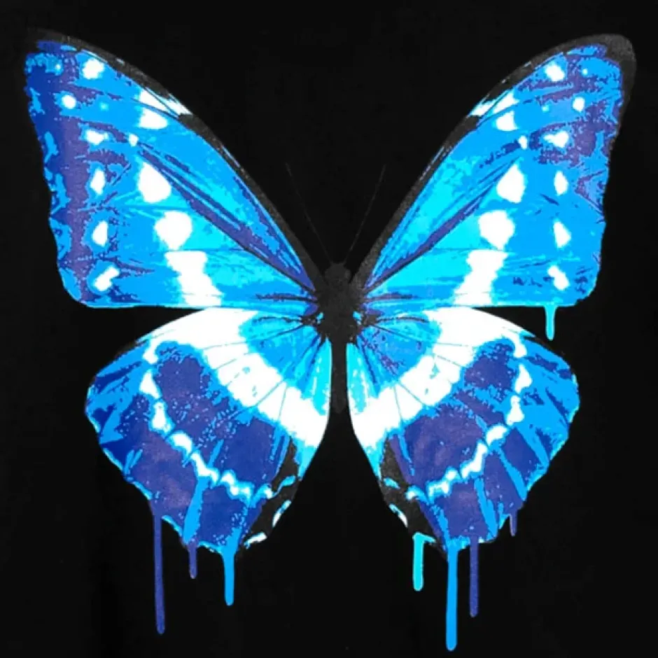 LISTEN FLAVOR Black Cypris Morpho Zip Hoodie Sale
