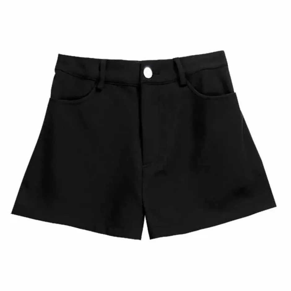 LISTEN FLAVOR Black Layered Eyelet Skirt w/ Shorts Discount