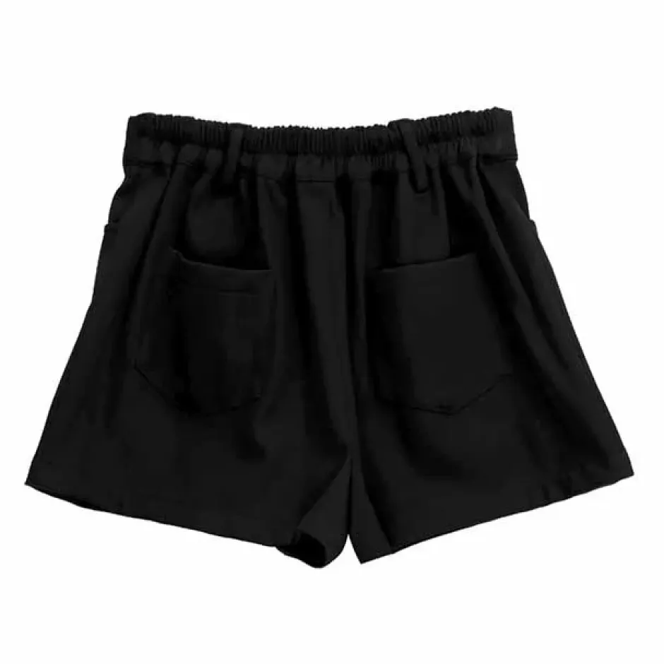 LISTEN FLAVOR Black Layered Eyelet Skirt w/ Shorts Discount