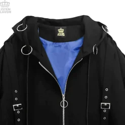 LISTEN FLAVOR Black Parachute Hood Blouson w/ Harness Belt Sale