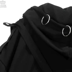 LISTEN FLAVOR Black Parachute Hood Blouson w/ Harness Belt Sale