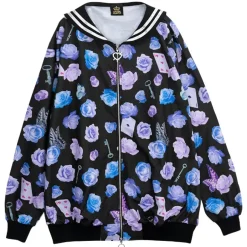 LISTEN FLAVOR Blue Rose Sailor Blouson Discount