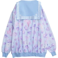 LISTEN FLAVOR Blue Rose Sailor Blouson Discount