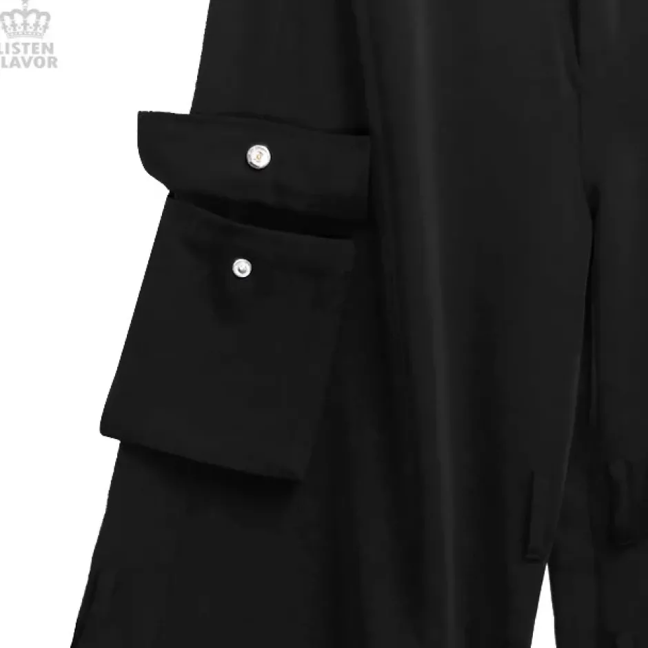 Bottoms>LISTEN FLAVOR Bondage Cargo Pants w/ Chain Suspenders