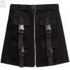 LISTEN FLAVOR Buckle Pocket Zip Skirt Clearance