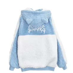 Jackets & Hoodies>LISTEN FLAVOR Cat Ear Fire Boa Blouson