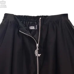 LISTEN FLAVOR Center Zip Hemline Skirt Online