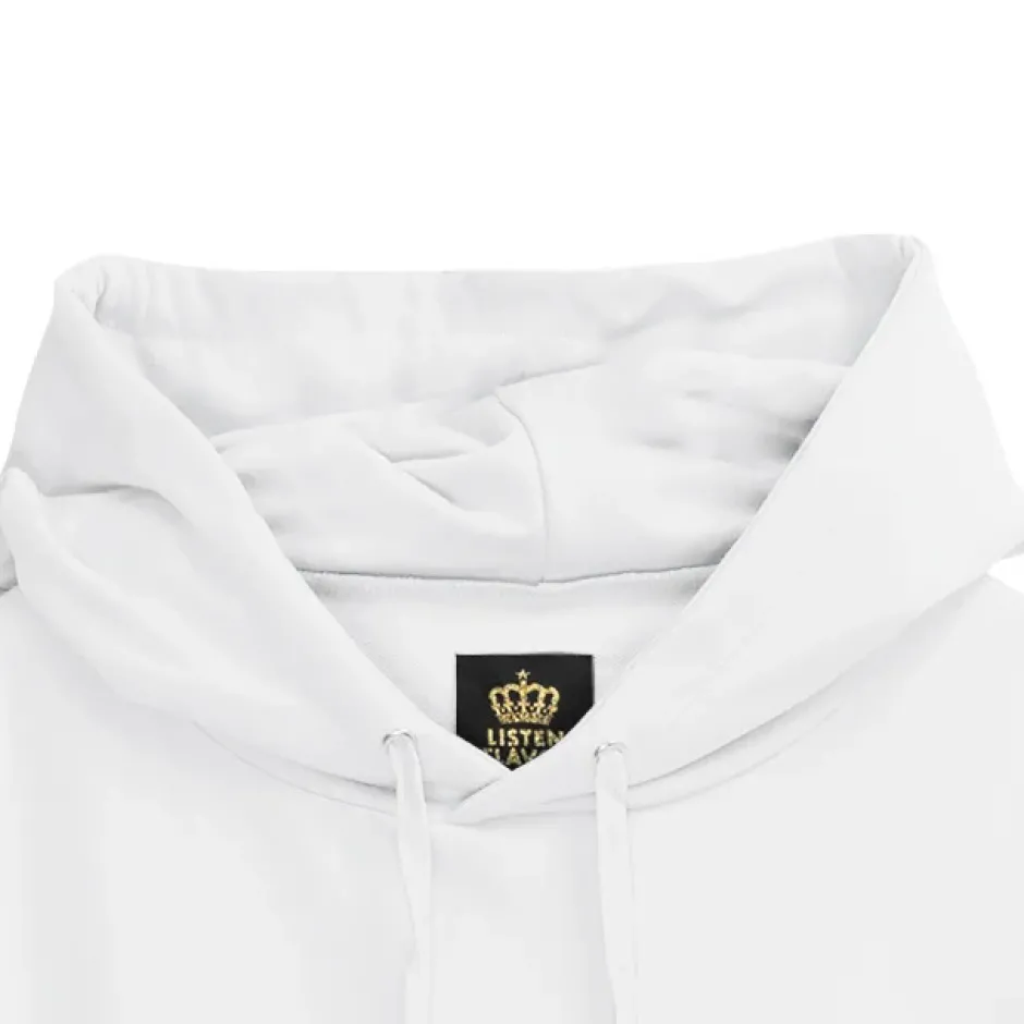 Jackets & Hoodies>LISTEN FLAVOR Chandelier Lace-Up Sleeve Hoodie