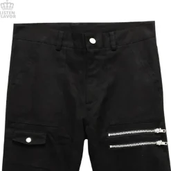 LISTEN FLAVOR Checkered Convertible Bondage Pants