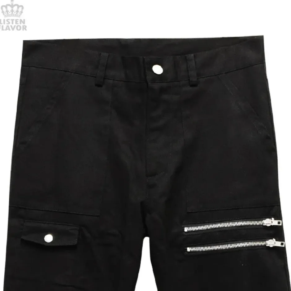 LISTEN FLAVOR Checkered Convertible Bondage Pants