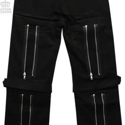 LISTEN FLAVOR Checkered Convertible Bondage Pants