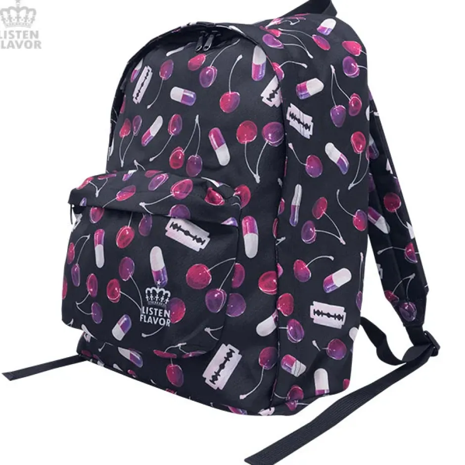 Bags & Wallets>LISTEN FLAVOR Cherry Backpack
