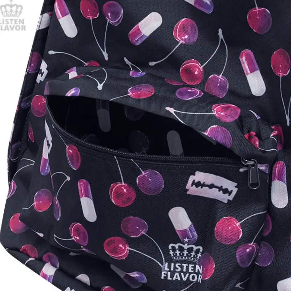 Bags & Wallets>LISTEN FLAVOR Cherry Backpack