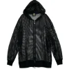 LISTEN FLAVOR Cool Mesh Zip Hoodie Black Outlet