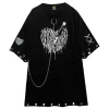 LISTEN FLAVOR Cutting Through Heart Eyelet Chain Top Sale