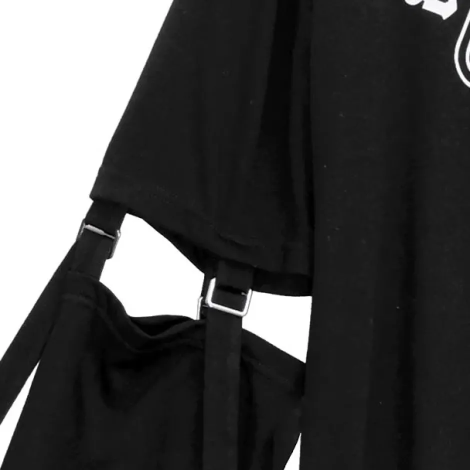 Jackets & Hoodies>LISTEN FLAVOR Danger Cat 2-Way Cut Hoodie