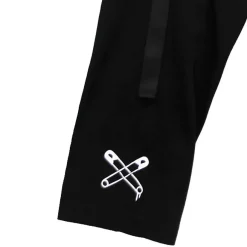 LISTEN FLAVOR Dangerous Safety Pin Separate Sleeve Hoodie Clearance