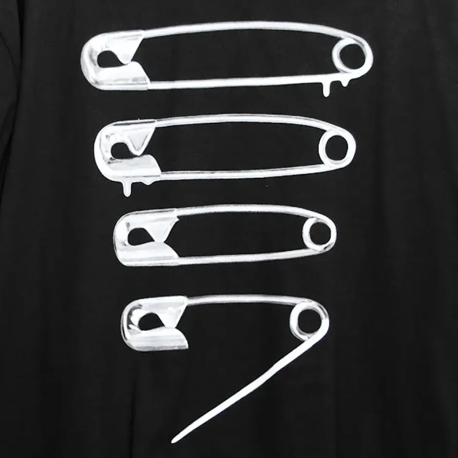 LISTEN FLAVOR Dangerous Safety Pin Separate Sleeve Hoodie Clearance