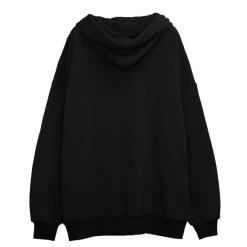 LISTEN FLAVOR Dark Cross Studded Hoodie Outlet