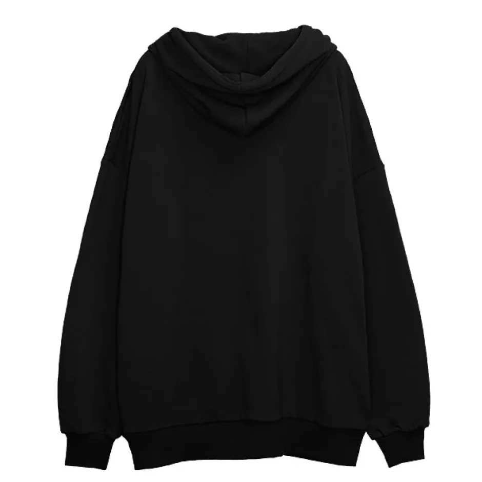 LISTEN FLAVOR Dark Cross Studded Hoodie Outlet