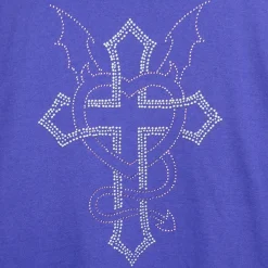 LISTEN FLAVOR Dark Cross Studded Hoodie Outlet