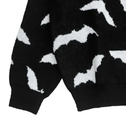 LISTEN FLAVOR Dark Night Bat Knit Best