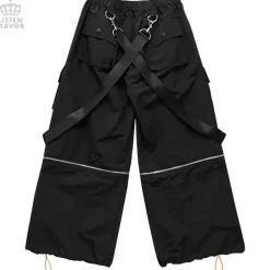 LISTEN FLAVOR Detachable Cargo Pants w/ Suspenders Hot