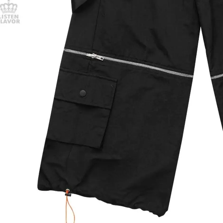 LISTEN FLAVOR Detachable Cargo Pants w/ Suspenders Hot