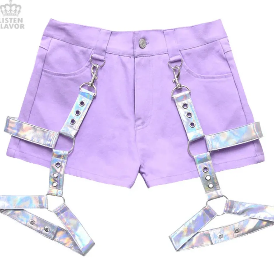 LISTEN FLAVOR Detachable Harness Garter Belt Shorts L Clearance