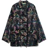 LISTEN FLAVOR Dragon China Brocade Shirt Black Dragon Sale