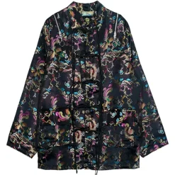 LISTEN FLAVOR Dragon China Brocade Shirt Black Dragon Sale