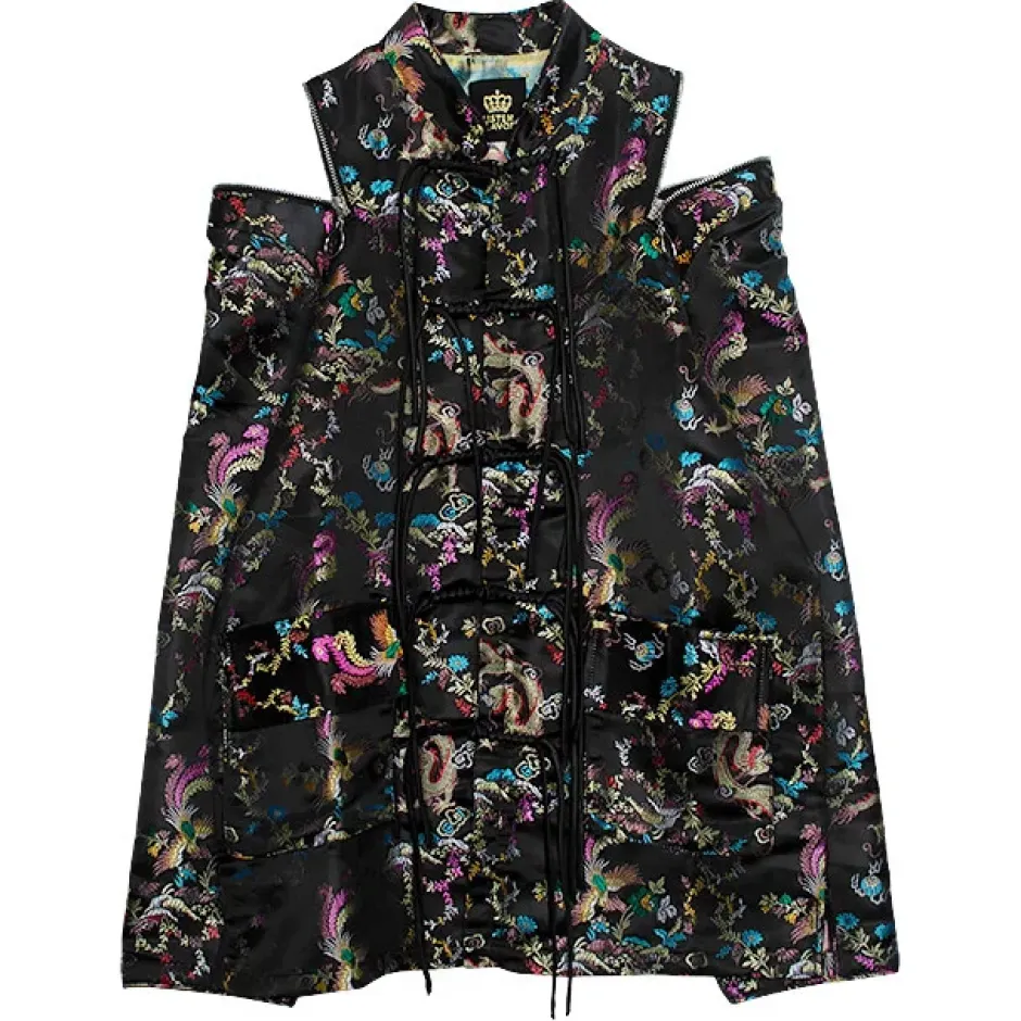 LISTEN FLAVOR Dragon China Brocade Shirt Black Dragon Sale
