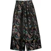 LISTEN FLAVOR Dragon China Brocade Pants Black Dragon Discount