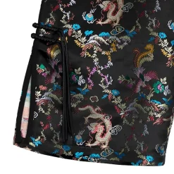 LISTEN FLAVOR Dragon China Brocade Pants Black Dragon Discount